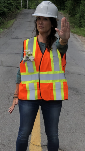 femme en construction